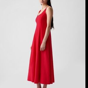 GAP Vibrant Red Maxi Dress